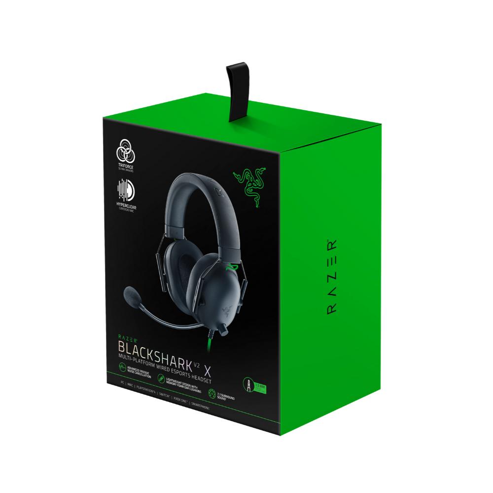 Razer BlackShark V2 X Over Ear Gaming Headset Black (RZ04-03240100-R3M1) (RAZRZ04-03240100-R3M1)