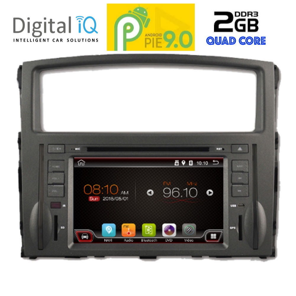 DIGITAL IQ 9038_GPS (7''_DVD) MULTIMEDIA OEM  MITSUBISHI PAJERO  2006-2013