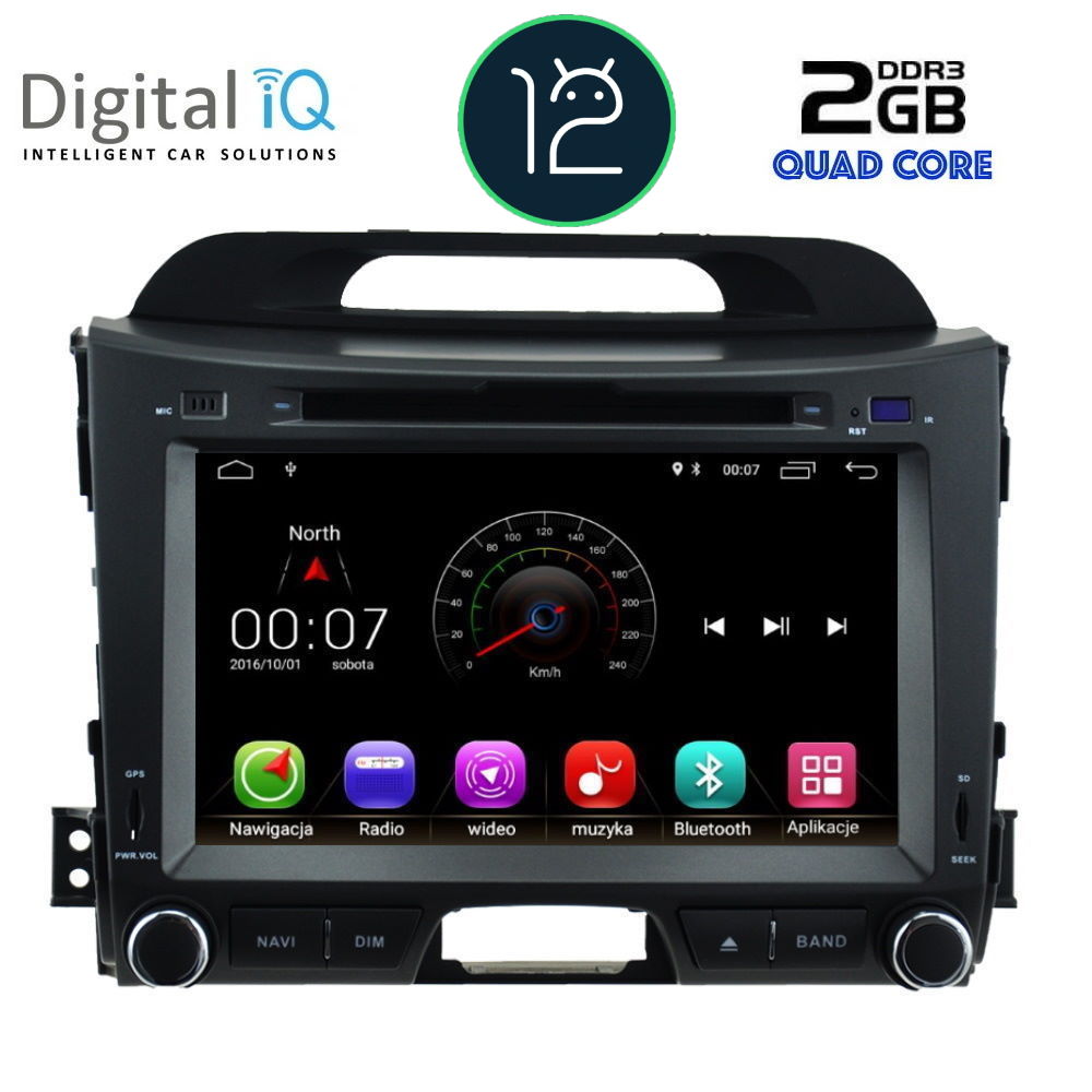 DIGITAL IQ X374M_GPS (8'' DVD) MULTIMEDIA OEM  KIA SPORTAGE mod. 2010-2015