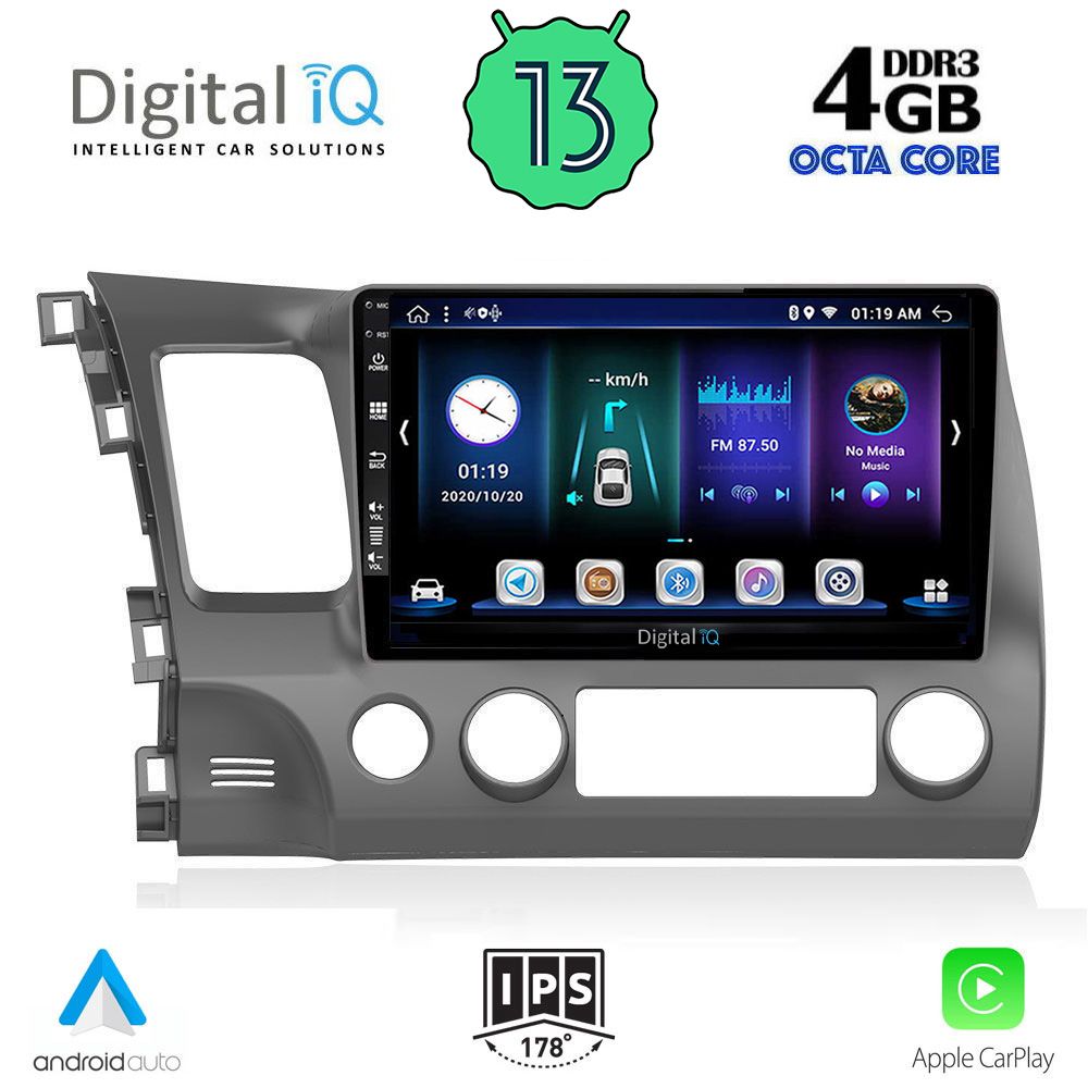 DIGITAL IQ BXD 6188_CPA (10inc) MULTIMEDIA TABLET OEM HONDA CIVIC 4D mod. 2006-2012