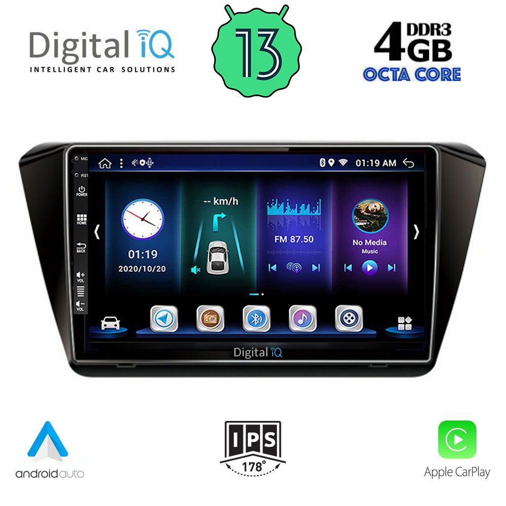 DIGITAL IQ BXD 6605_CPA (10inc) MULTIMEDIA TABLET OEM SKODA SUPERB mod. 2015>