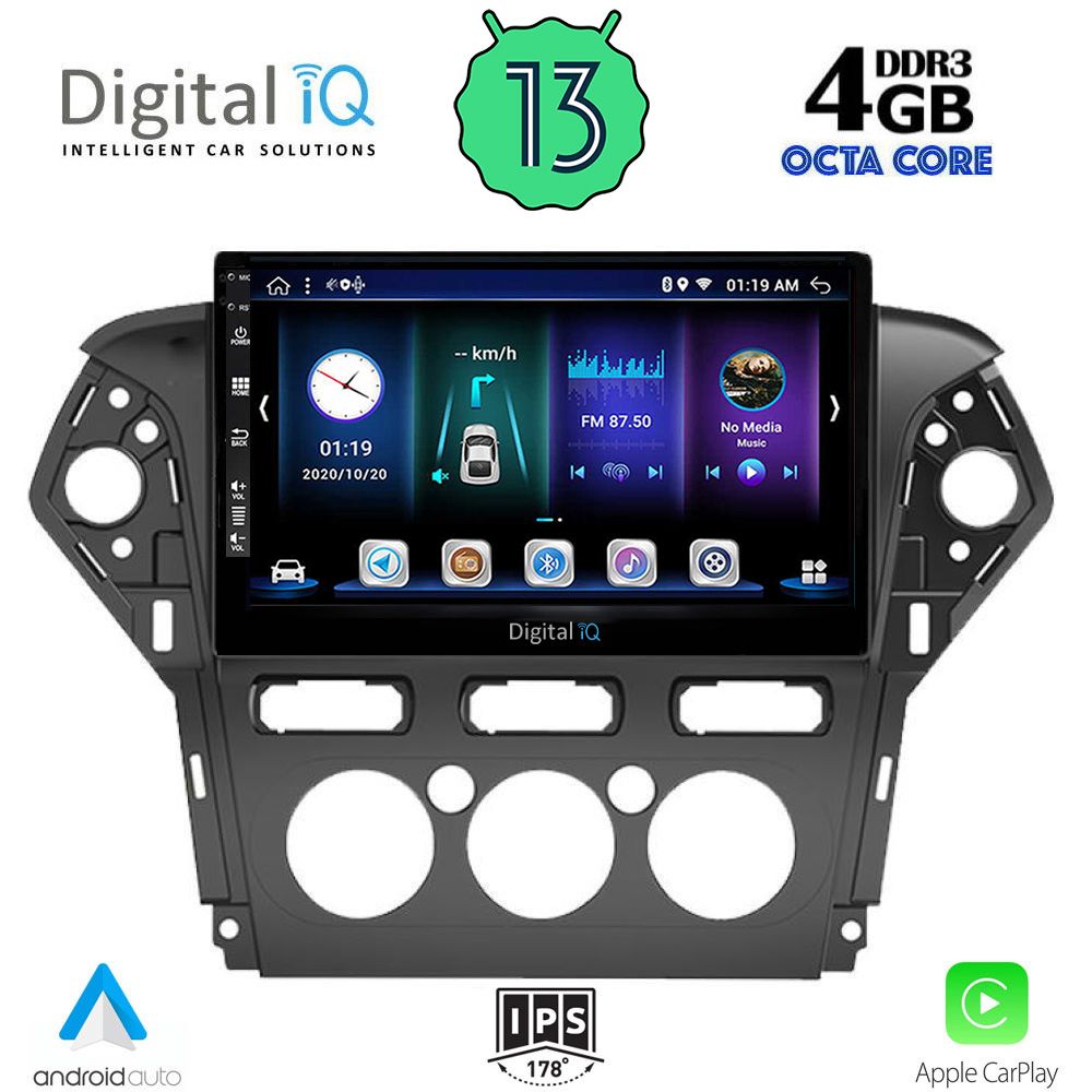 DIGITAL IQ BXD 6163_CPA A/C (10inc) MULTIMEDIA TABLET OEM FORD MONDEO mod. 2011-2013