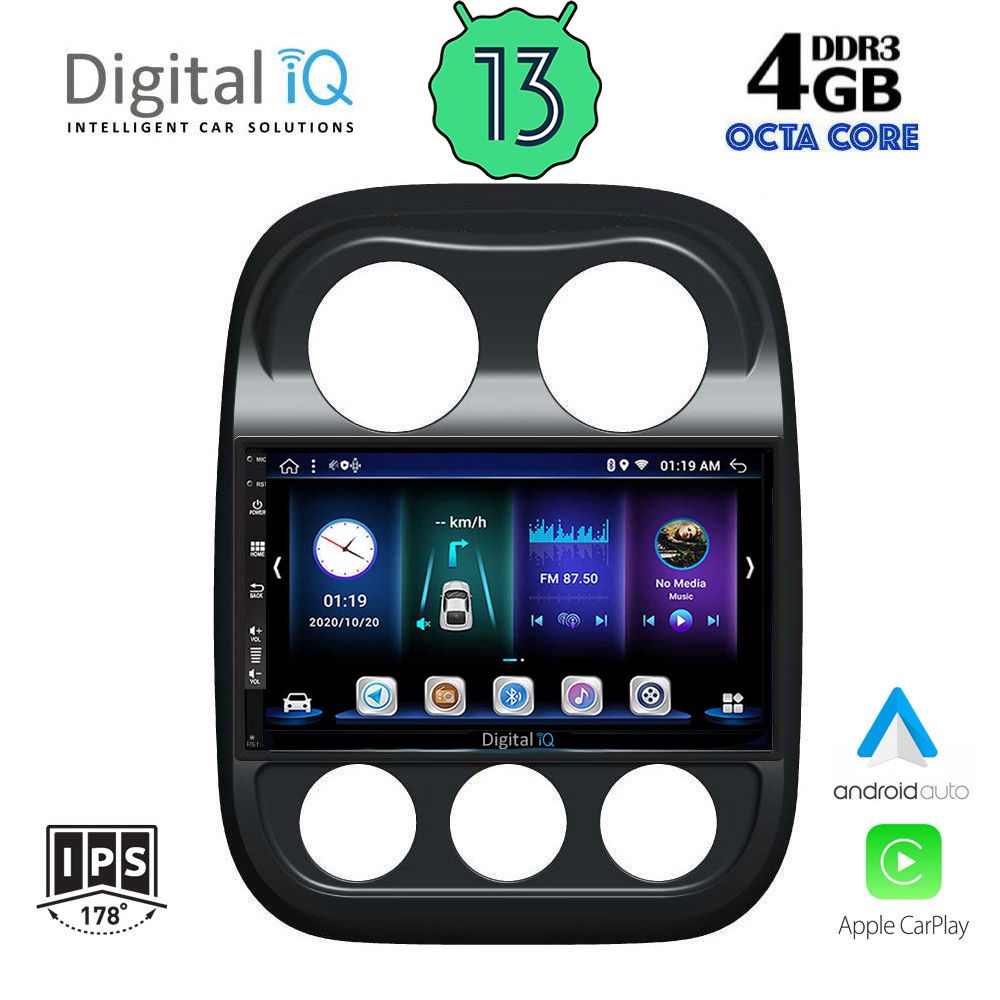 DIGITAL IQ BXD 6277_CPA (10inc) MULTIMEDIA TABLET OEM JEEP COMPASS - PATRIOT mod. 2007-2016