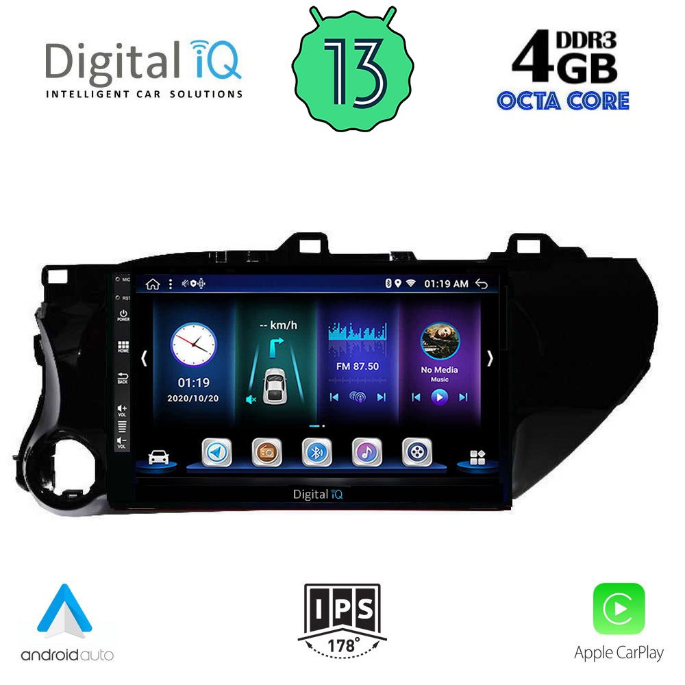 DIGITAL IQ BXD 6721_CPA (10inc) MULTIMEDIA TABLET OEM TOYOTA HILUX mod. 2017>