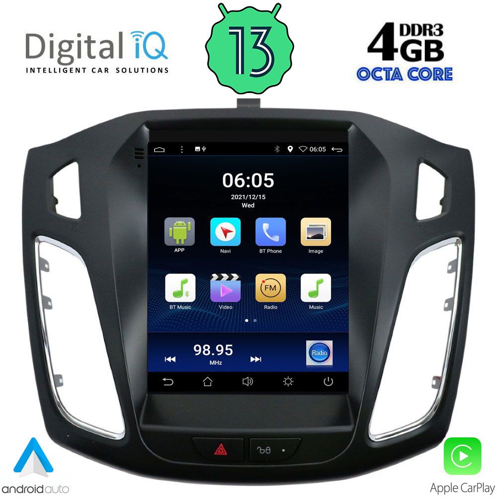 DIGITAL IQ BXD 6855_CPA TESLA STYLE for FORD FOCUS mod. 2011-2017