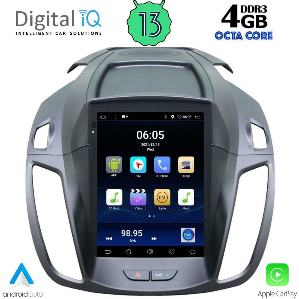 DIGITAL IQ BXD 6964_CPA TESLA STYLE for FORD KUGA mod. 2013>