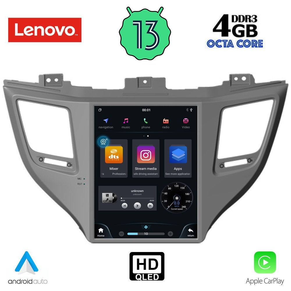 LENOVO SSX 9997_CPA TESLA STYLE OEM HYUNDAI TUSCON mod. 2015-2019