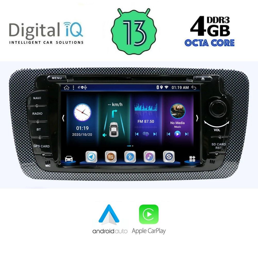 DIGITAL IQ BXE 647_GPS (7" DVD) MULTIMEDIA OEM SEAT IBIZA mod. 2008-2015