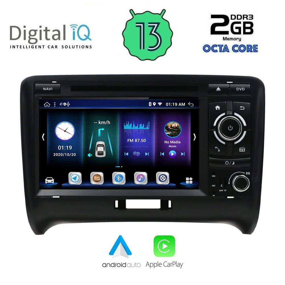 DIGITAL IQ BXE 578_CPA (7" DVD) MULTIMEDIA OEM AUDI ΤΤ mod. 2007-2015