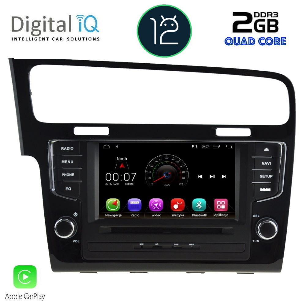 DIGITAL IQ MSM 391_CP (7'' DVD) MULTIMEDIA  OEM  VW GOLF 7 mod. 2013-2021