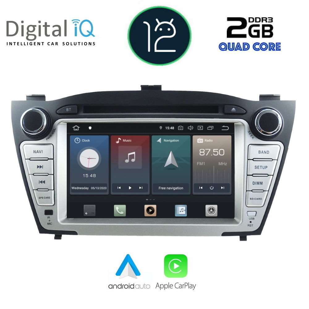 DIGITAL IQ X432_GPS (7'' DVD) MULTIMEDIA OEM HYUNDAI IX35 mod. 2010-2015