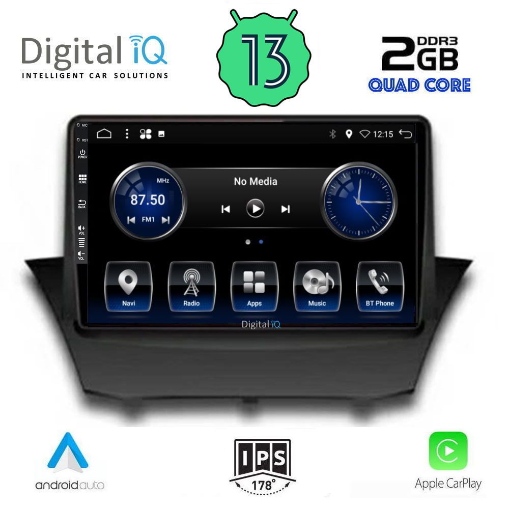 DIGITAL IQ BXH 3154_CPA (9inc) MULTIMEDIA TABLET OEM FORD FIESTA mod. 2010-2018