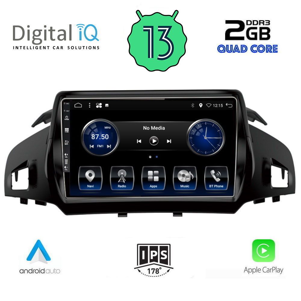 DIGITAL IQ BXH 3160_CPA (9inc) MULTIMEDIA TABLET OEM FORD KUGA mod. 2013&gt; – CMAX mod. 2011&gt;