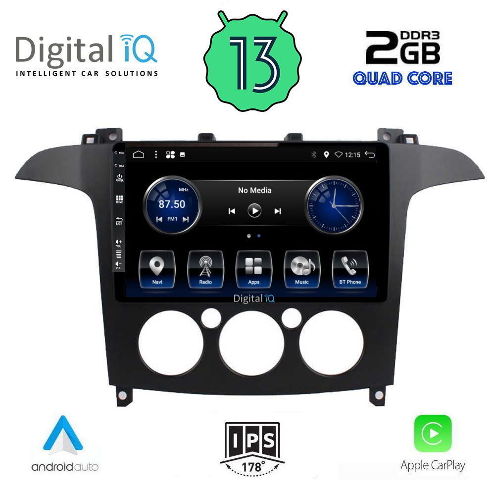 DIGITAL IQ BXH 3175_CPA A/C (9inc) MULTIMEDIA TABLET OEM FORD SMAX mod. 2006-2014