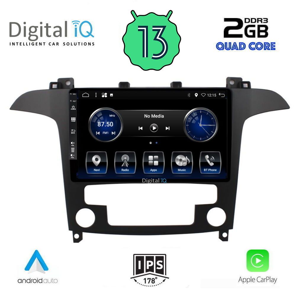 DIGITAL IQ BXH 3175_CPA CLIMA (9inc) MULTIMEDIA TABLET OEM FORD SMAX mod. 2006-2014