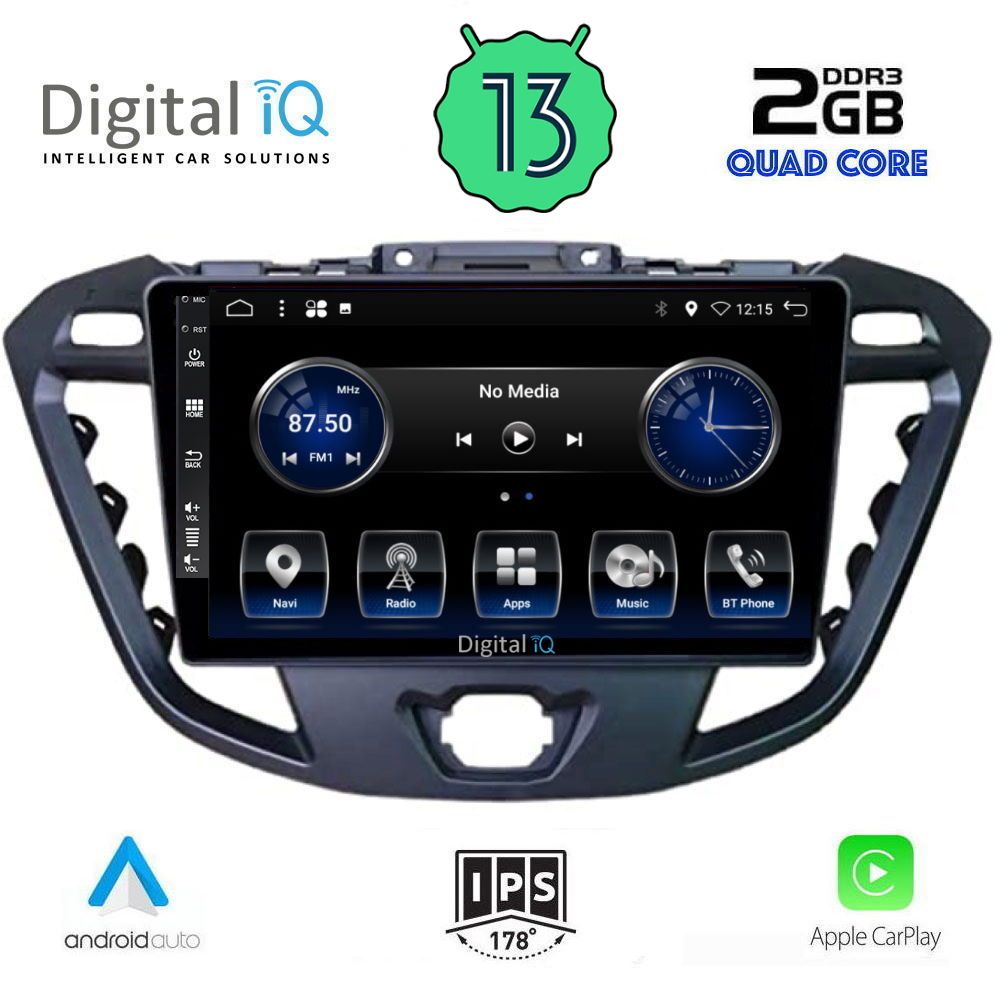 DIGITAL IQ BXH 3177_CPA (9inc) MULTIMEDIA TABLET OEM FORD TRANZIT CUSTOM | TORNEO CUSTOM mod. 2013-2019