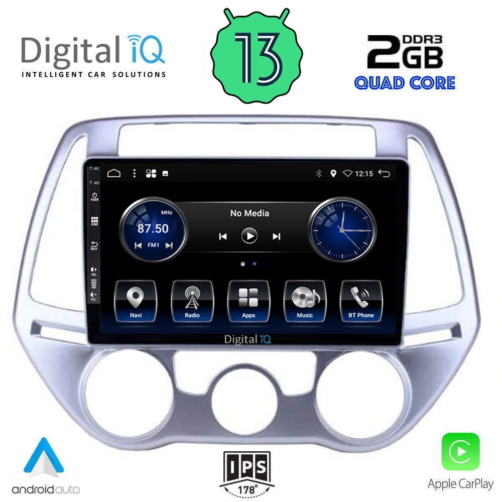 DIGITAL IQ BXH 3227_CPA CLIMA (9inc) MULTIMEDIA TABLET OEM HYUNDAI i20 mod. 2008-2012