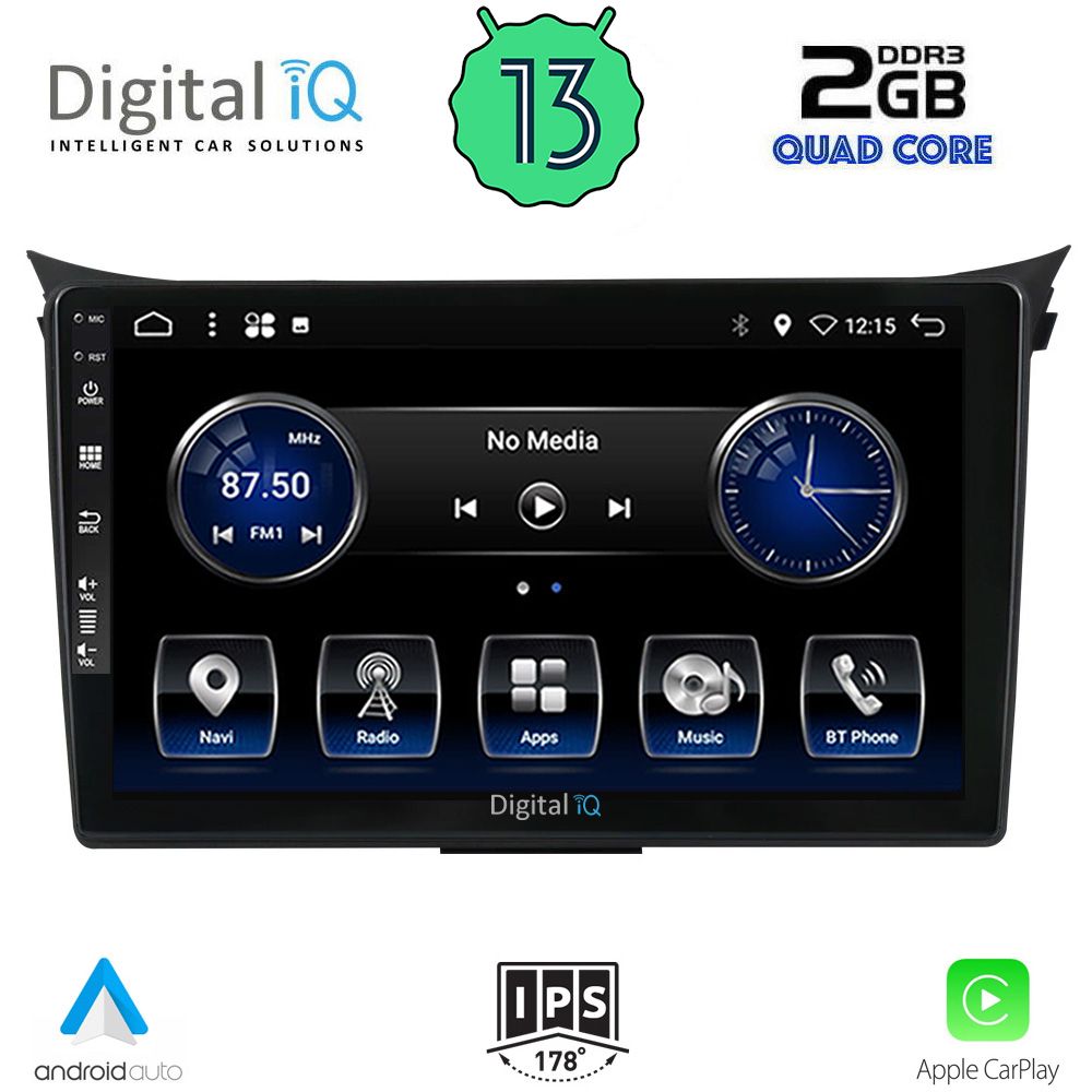 DIGITAL IQ BXH 3232_CPA (9inc) MULTIMEDIA TABLET OEM HYUNDAI i30 mod. 2012-2017