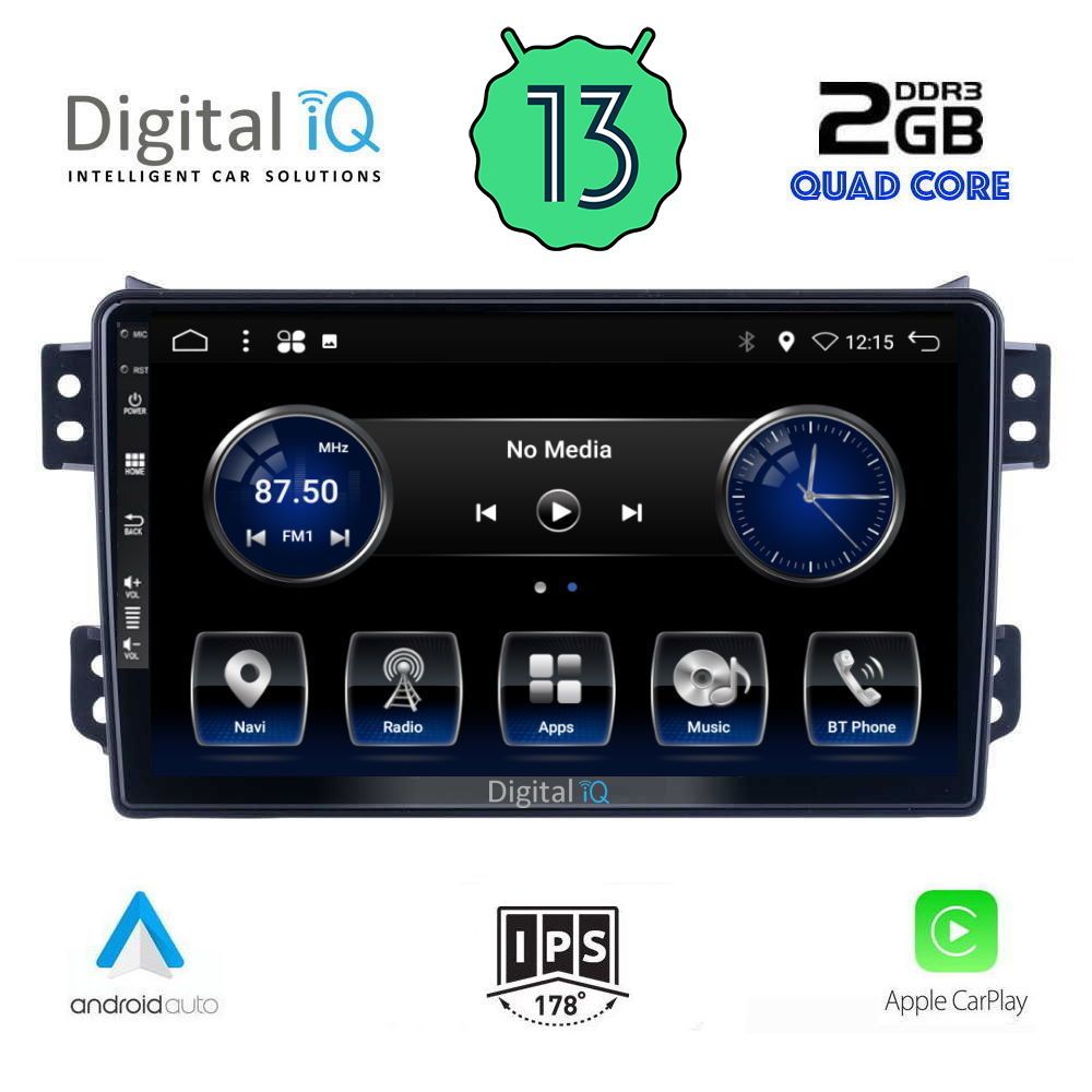 DIGITAL IQ BXH 3682_CPA (9inc) MULTIMEDIA TABLET OEM  OPEL AGILA – SUZUKI SPLASH mod. 2008&gt;