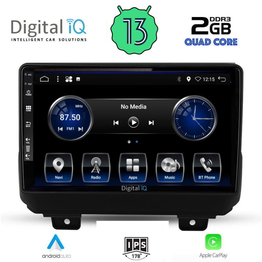 DIGITAL IQ BXH 3298_CPA (9inc) MULTIMEDIA TABLET OEM JEEP WRANGLER mod. 2018&gt;