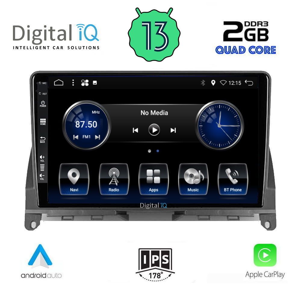 DIGITAL IQ BXH 3405_CPA (9inc) MULTIMEDIA TABLET OEM MERCEDES C (W204) mod. 2007-2011