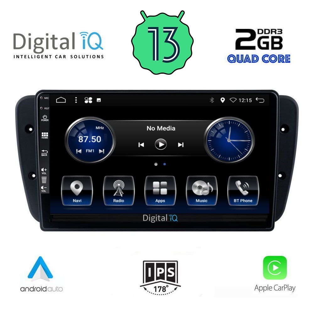 DIGITAL IQ BXH 3571_CPA (9inc) MULTIMEDIA TABLET OEM SEAT IBIZA mod. 2008-2015