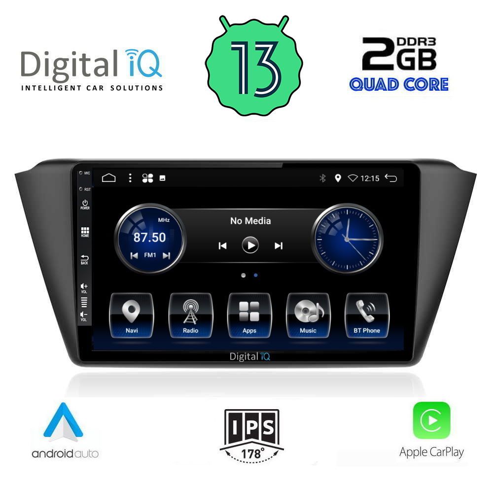 DIGITAL IQ BXH 3582_CPA (9inc) MULTIMEDIA TABLET OEM SKODA FABIA mod. 2015&gt;