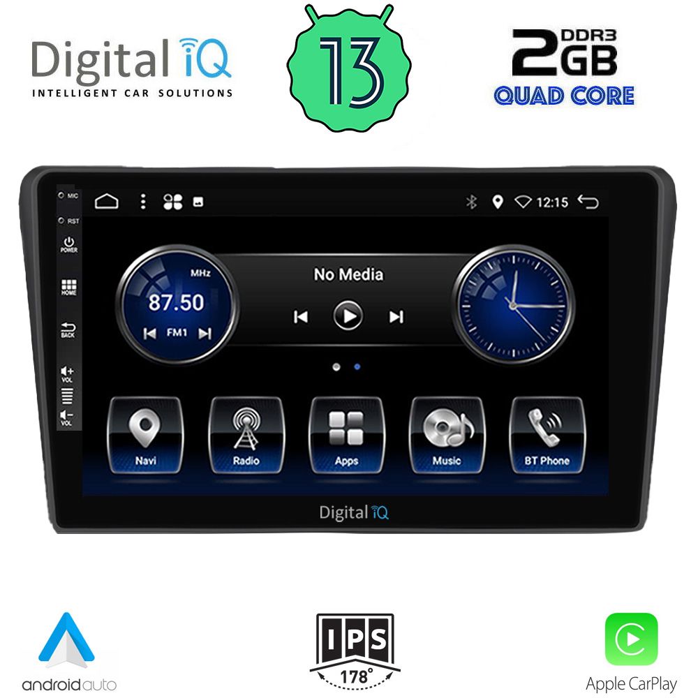 DIGITAL IQ BXH 3704_CPA (9inc) MULTIMEDIA TABLET OEM TOYOTA AVENSIS (T25) mod. 2003-2009