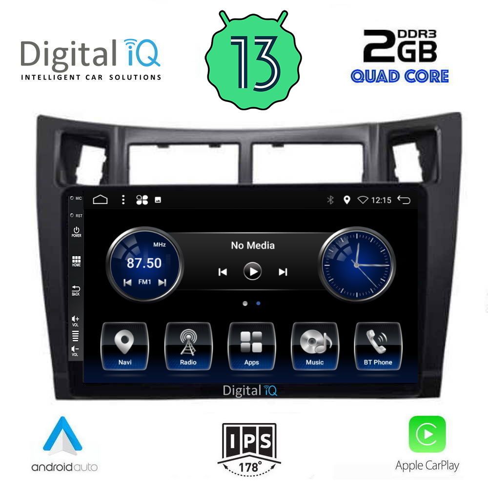 DIGITAL IQ BXH 3736_CPA (9inc) MULTIMEDIA TABLET OEM TOYOTA YARIS mod. 2006-2011