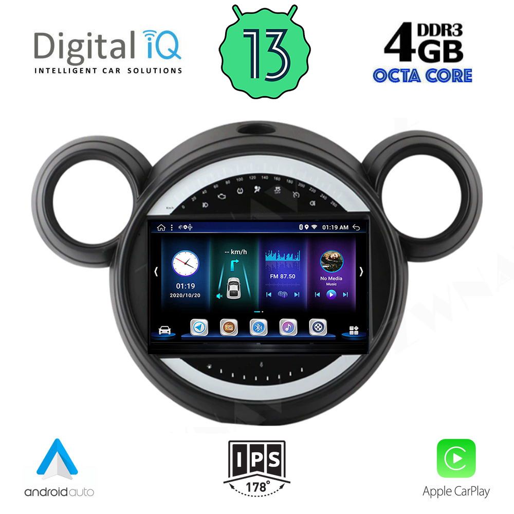 DIGITAL IQ BXD 6065_CPA (9inc) MULTIMEDIA TABLET for MINI COUNTRYMAN (R60) mod. 2010-2016 - PACEMAN (R61) mod. 2013-2016