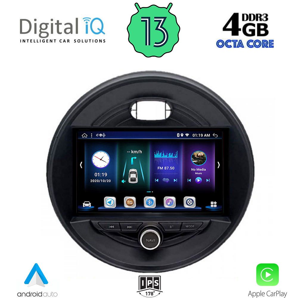 DIGITAL IQ BXD 6066_CPA (9inc) MULTIMEDIA TABLET for MINI COOPER (F55-56-F57) mod. 2015&gt; CLUBMAN (F54) mod. 2015&gt; ROADSTER (F59) mod. 2014&gt; COUNTRYMAN (F60) mod. 2016&gt;