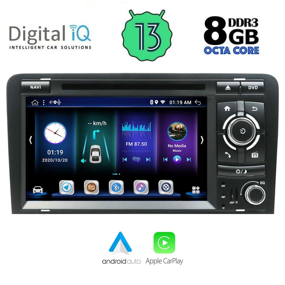 DIGITAL IQ BXE 849_CPA (7'' DVD) MULTIMEDIA OEM AUDI A3 mod. 2003-2012