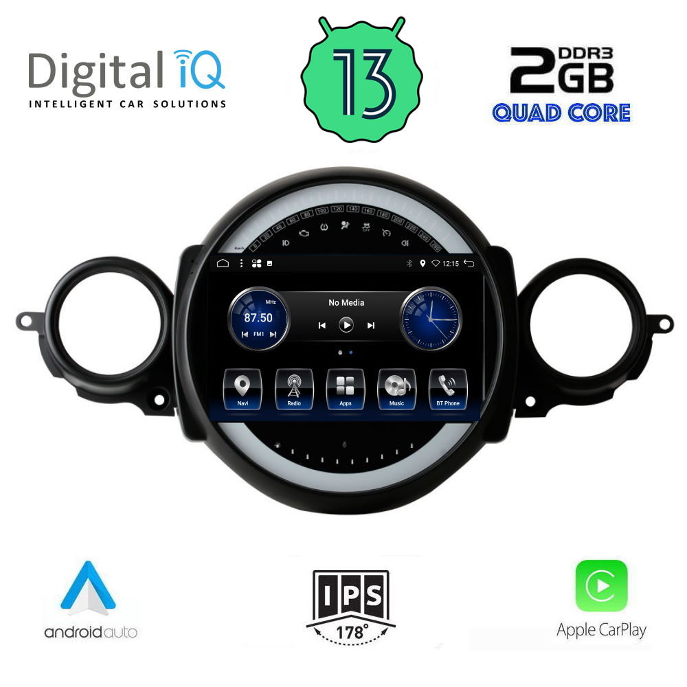 DIGITAL IQ BXH 3064_CPA (9inc) MULTIMEDIA TABLET OEM MINI COOPER (R56-R57) mod. 2006-2014 - CLUBMAN (R55) mod. 2007-2014