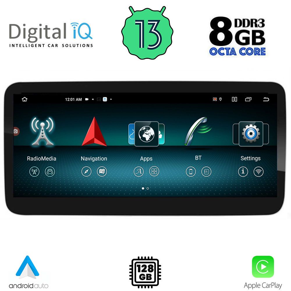 DIGITAL IQ TOP 19981_CPA (12.3'') MULTIMEDIA OEM MERCEDES A – CLA – GLA mod. 2016-2019 (NTG 5)