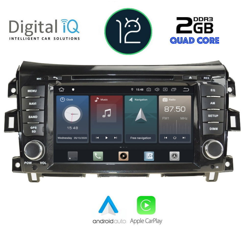 DIGITAL IQ X416_GPS (7”_DVD) MULTIMEDIA OEM NISSAN NAVARA mod. 2016&gt;