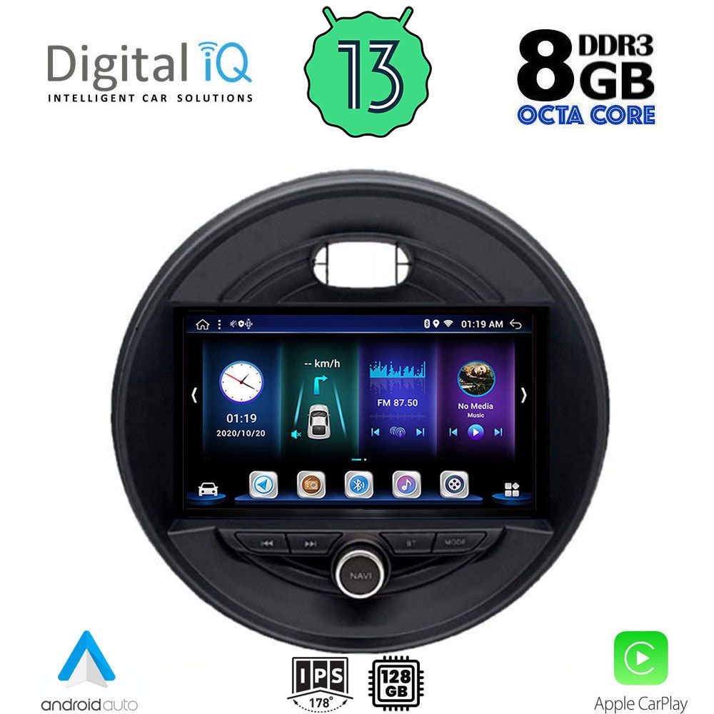 DIGITAL IQ BXD 8066_CPA (9inc) MULTIMEDIA TABLET OEM MINI COOPER (F55-56-F57) mod. 2015> CLUBMAN (F54) mod. 2015> ROADSTER (F59) mod. 2014> COUNTRYMAN (F60) mod. 2016>