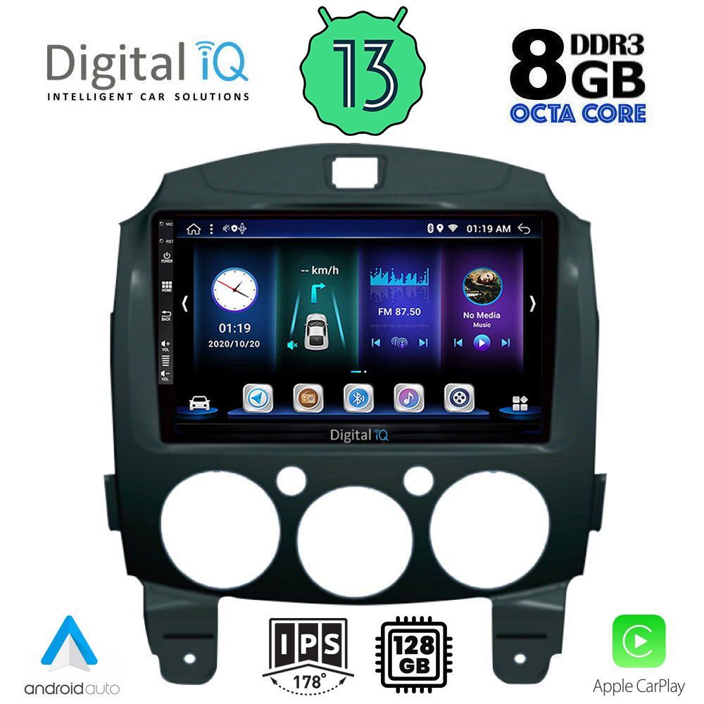 DIGITAL IQ BXD 8361_CPA (9inc) MULTIMEDIA TABLET OEM MAZDA 2 mod. 2007-2014