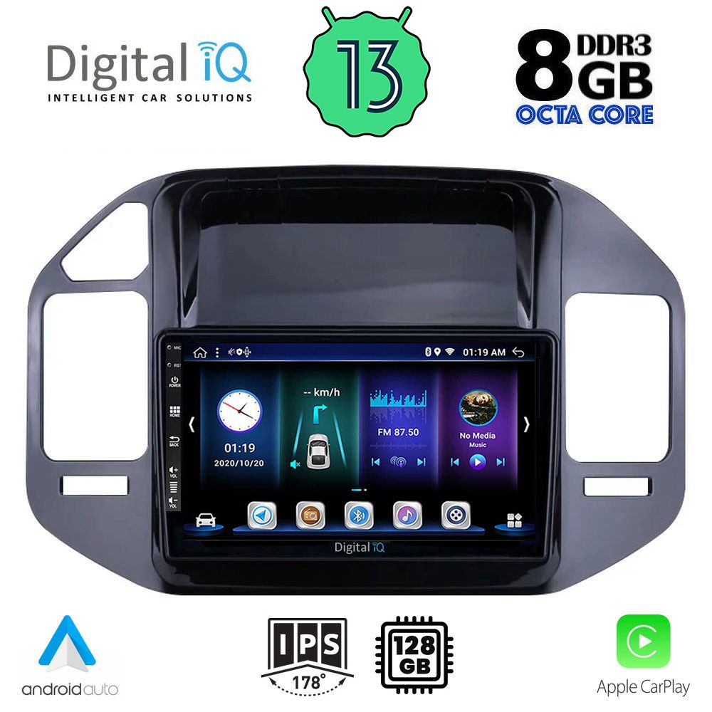 DIGITAL IQ BXD 8444_GPS (9inc) MULTIMEDIA TABLET OEM MITSUBISHI PAJERO mod. 1999-2006