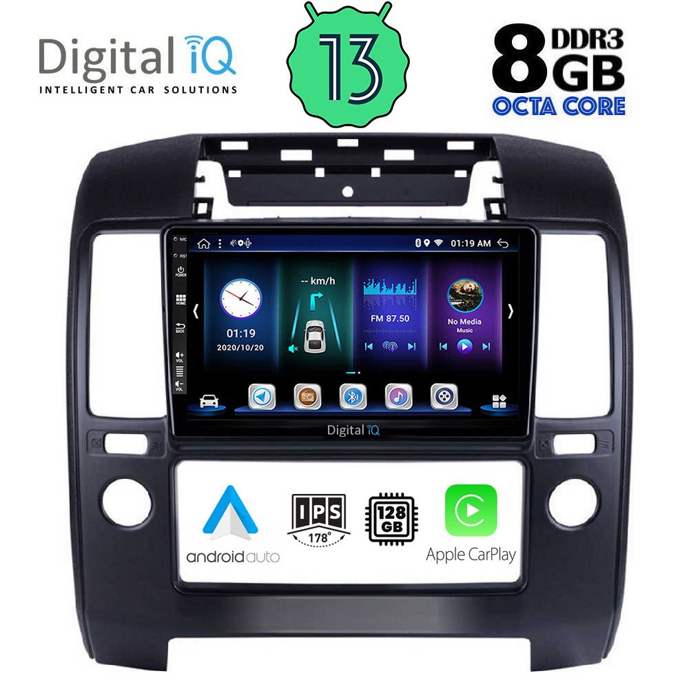 DIGITAL IQ BXD 8454_CPA A/C (9inc) MULTIMEDIA TABLET OEM NISSAN NAVARA D40 mod. 2006-2011 με A/C