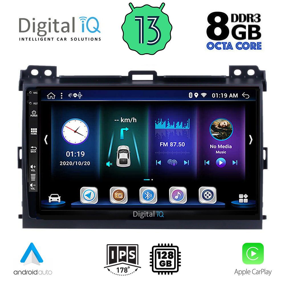 DIGITAL IQ BXD 8723_CPA (9inc) MULTIMEDIA TABLET OEM TOYOTA LANDCRUISER mod. 2002-2008