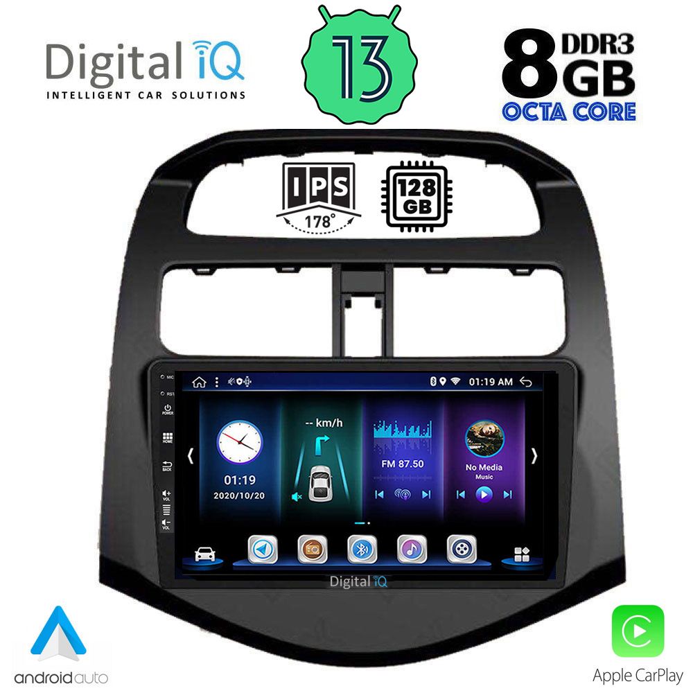 DIGITAL IQ BXD 8078_CPA (9inc) MULTIMEDIA TABLET OEM CHEVROLET SPARK mod. 2009-2015