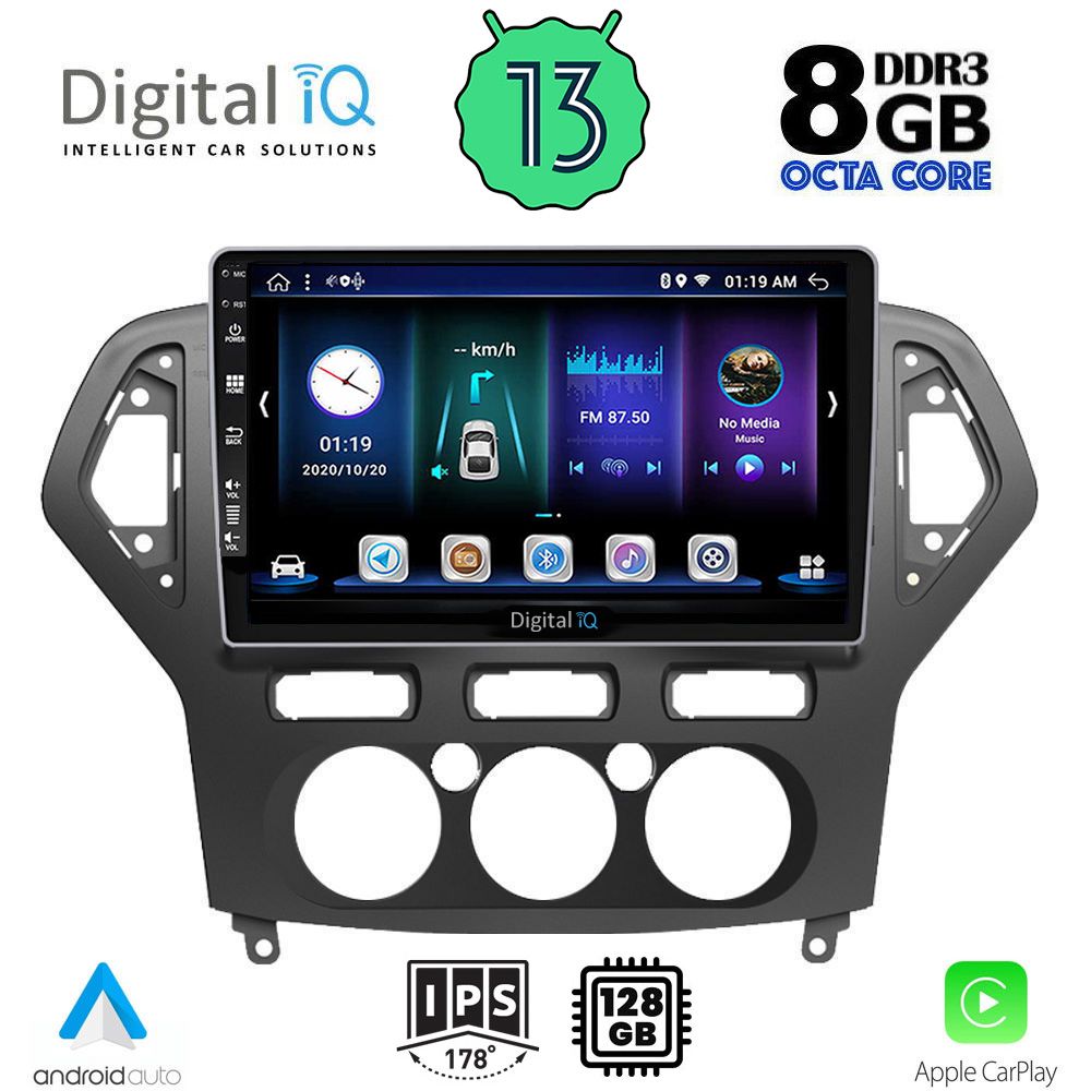 DIGITAL IQ BXD 8162_CPA A/C (10inc) MULTIMEDIA TABLET OEM FORD MONDEO mod. 2007-2011