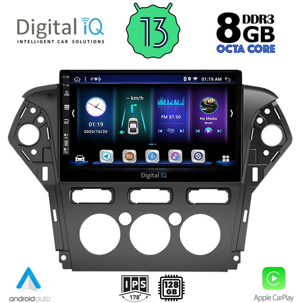 DIGITAL IQ BXD 8163_CPA A/C (10inc) MULTIMEDIA TABLET OEM FORD MONDEO mod. 2011-2013