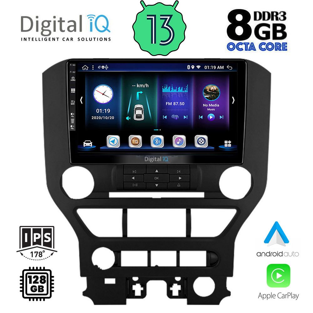 DIGITAL IQ BXD 8166_CPA (9inc) MULTIMEDIA TABLET OEM FORD MUSTANG mod. 2015-2020