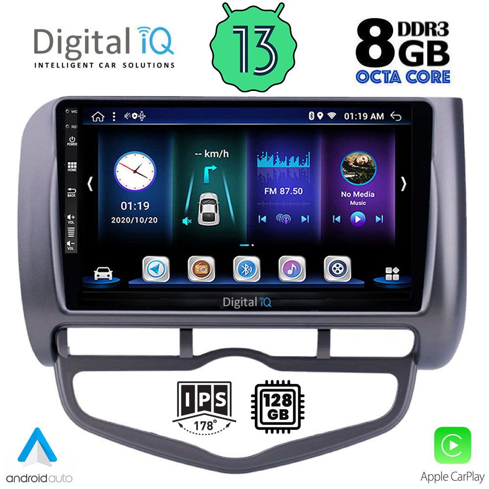 DIGITAL IQ BXD 8210_CPA CLIMA (9inc) MULTIMEDIA TABLET OEM HONDA JAZZ mod. 2002-2008