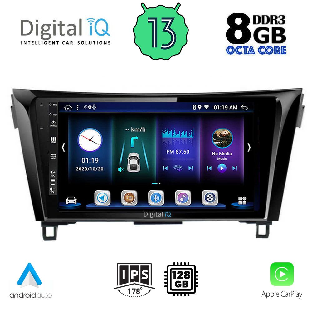 DIGITAL IQ BXD 8468_CPA (10inc) MULTIMEDIA TABLET OEM NISSAN QASHQAI mod. 2014-2021