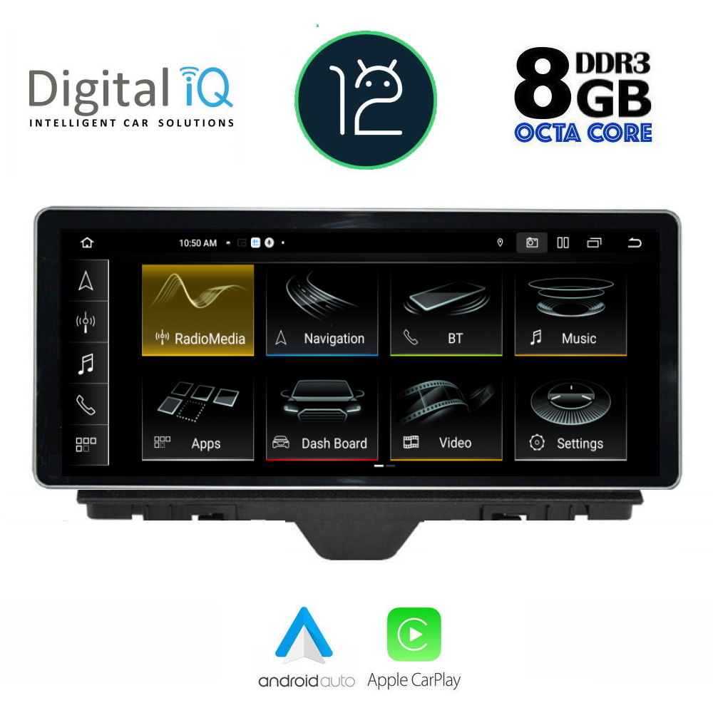 DIGITAL IQ TOP 18910_CPA (10.25inc) MULTIMEDIA OEM AUDI A1 mod. 2010-2018