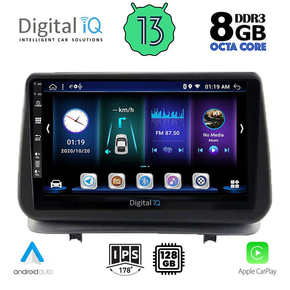 DIGITAL IQ BXD 8543_CPA (9inc) MULTIMEDIA TABLET OEM RENAULT CLIO mod. 2005-2011