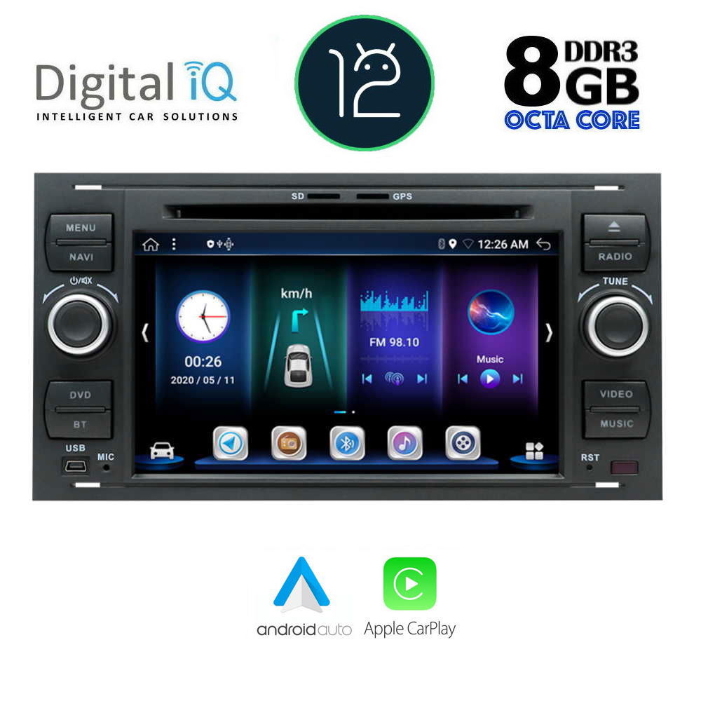 DIGITAL IQ BXE 802_CPA (7" DVD) MULTIMEDIA OEM FORD mod. 2004-2008