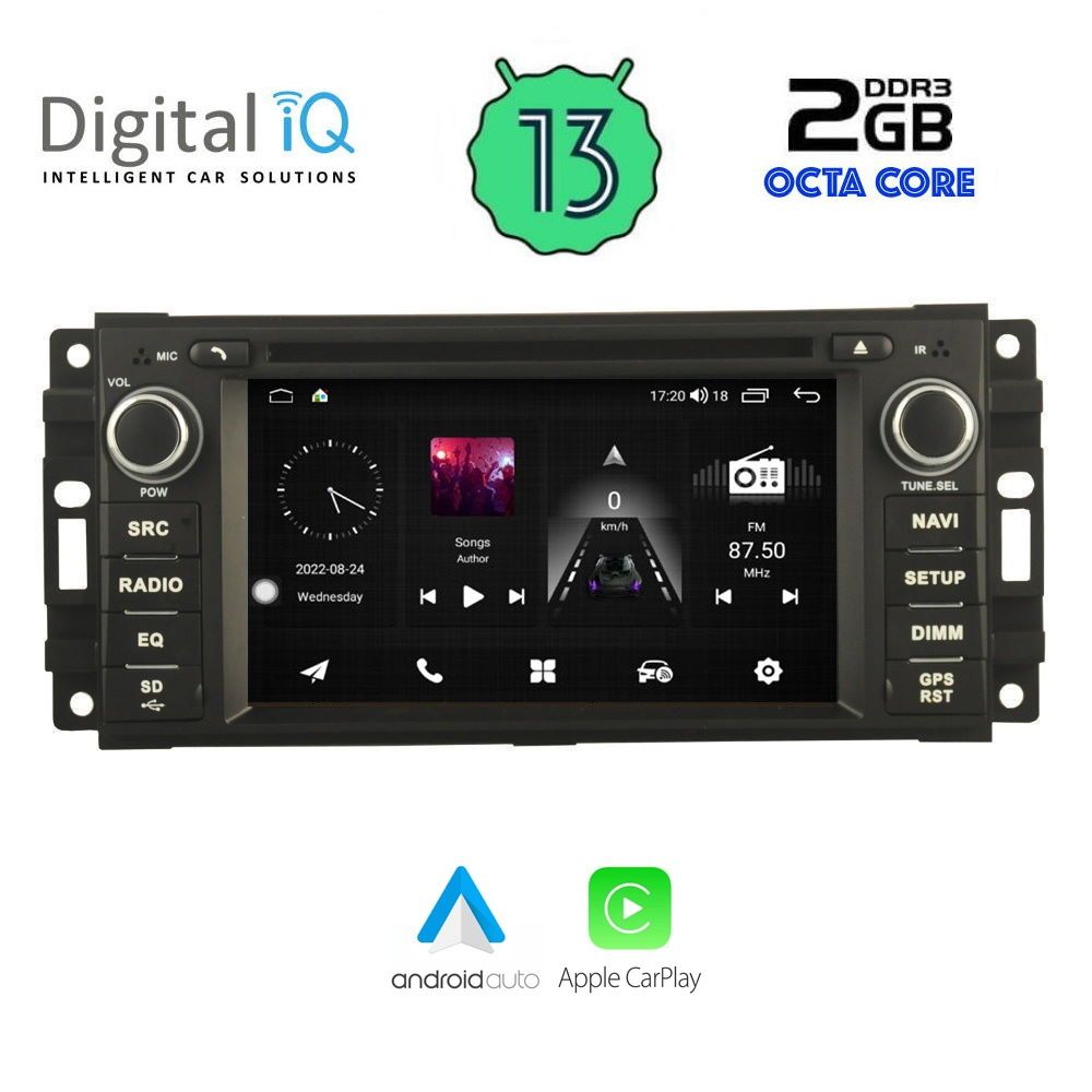 DIGITAL IQ MSF 324_CPA (7” DECK) MULTIMEDIA OEM JEEP ALL mod. 2005-2018